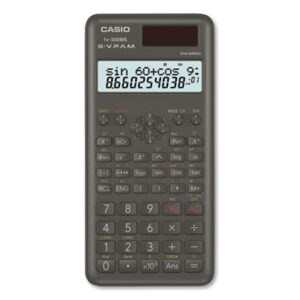 12 x 2 Display; 12-Character Display; Battery/Solar; Calculator; Calculators; CASIO; Handheld; LCD; Math; Pocket; Scientific; Scientific/Math; Mathematics; Science; Accounting; Calculation; Bookkeeping; Schools; Education