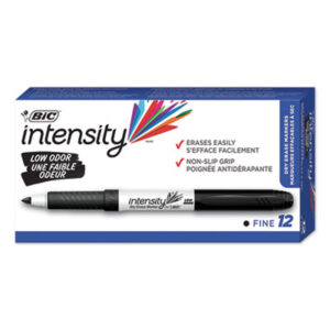 BIC; Black; Dry-Erase Markers; Great Erase Writing; Utensil; Arts; Crafts; Education; Schools; Classrooms; Teachers; Students