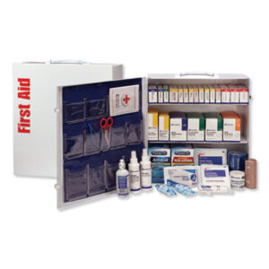 (FAO90575)FAO 90575 – ANSI 2015 Class A+ Type I and II Industrial First Aid Kit 100 People, 676 Pieces, Metal Case by FIRST AID ONLY, INC. (1/KT)