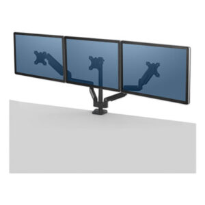 Triple Monitor Arm; Fellowes; Platinum Series; Hardware; Set-up; Systems; Electronics; Audio Visual Equipment