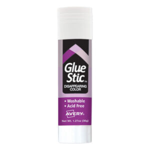 1.27 oz.; Adhesives; AVERY; Avery®; Craft Supplies; Drafting/Drawing; Glue & Adhesives; Glue Stic; Glue Stick; Glue Sticks; Glue Sticks & Pens; Nontoxic; Permanent Glue; Super Bonding; Washable; Purple; Bonding; Affixers; Hobbies; Crafts; Education; Teachers; Classroom; Art