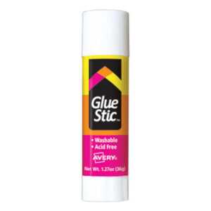 1.27 oz.; Adhesives; AVERY; Avery®; Craft Supplies; Drafting/Drawing; Glue & Adhesives; Glue Stic; Glue Stick; Glue Sticks; Glue Sticks & Pens; Nontoxic; Permanent Glue; Super Bonding; Washable; Clear; Bonding; Affixers; Hobbies; Crafts; Education; Teachers; Classroom; Art