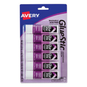 0.26 oz.; Adhesives; AVERY; Avery®; Craft Supplies; Drafting/Drawing; Glue & Adhesives; Glue Stic; Glue Stick; Glue Sticks; Glue Sticks & Pens; Nontoxic; Permanent Glue; Super Bonding; Washable; Purple; Bonding; Affixers; Hobbies; Crafts; Education; Teachers; Classroom; Art