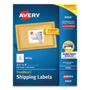 3-1/3 x 4; Address; Inkjet Printer; Inkjet Printers; Label; Labels; Mailing; White; Identifications; Classifications; Stickers; Shipping; Receiving; Mailrooms; AVERY