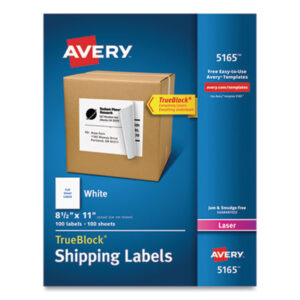 Address; Address Labels; Label; Labels; Laser; Laser Printer; Laser Printer Labels; Mailing; Smooth Feed Sheets; White; Identifications; Classifications; Stickers; Shipping; Receiving; Mailrooms; AVERY