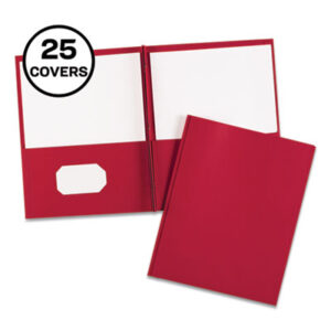 AVERY; Prong Fastener Report Cover; Red; Report Covers; Sleeves; Sheaths; Shells; Storage; Protection