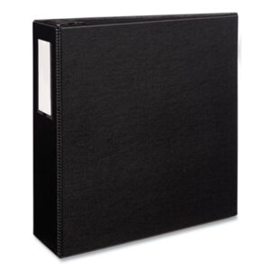 4 inch Capacity; AVERY; Binders; Looseleaf; Notebook; Reference Binder; Ring; Ring Binders; Slant Ring; Vinyl; Black; Label Holder; Notebooks; Rings; Portfolios; Loose-Leaf; Schools; Education; Classrooms