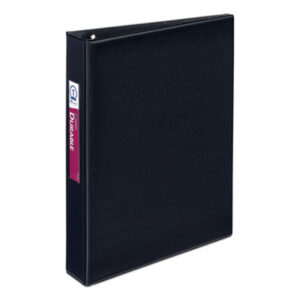 1 inch Capacity; AVERY; Binders; Books & Binders; Books/Binders/Refills; Looseleaf; Notebook; Reference Binder; Ring; Ring Binders; Round Ring; Black; Label Holder; 8-1/2 x 5-1/2; Notebooks; Rings; Portfolios; Loose-Leaf; Schools; Education; Classrooms