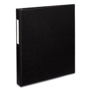 1 inch Capacity; AVERY; Binders; Looseleaf; Notebook; Reference Binder; Ring; Ring Binders; Slant Ring; Vinyl; Black; Label Holder; Notebooks; Rings; Portfolios; Loose-Leaf; Schools; Education; Classrooms