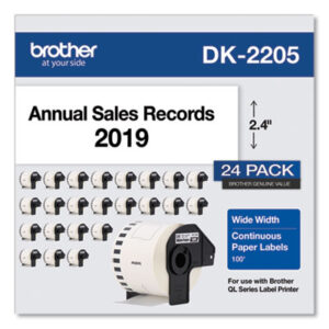 Continuous Labels; Label Maker Labels; Labelmaker Labels; White Paper; Identifications; Classifications; Stickers; Shipping; Receiving; Mailrooms; Brother