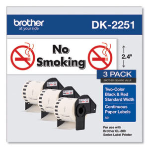 Continuous Labels; Label Maker Labels; Labelmaker Labels; White Paper; Identifications; Classifications; Stickers; Shipping; Receiving; Mailrooms; Brother