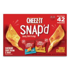 (KEB11500)KEB 11500 – Snap&apos;d Crackers Variety Pack, Cheddar Sour Cream and Onion; Double Cheese, 0.75 oz Bag, 42/Carton by KEEBLER COMPANY (42/CT)