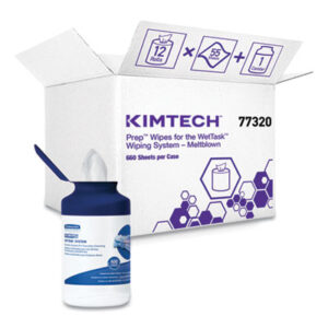 Bleach; KIMBERLY-CLARK; KIMTECH; Prep Wipes; Solvents; WETTASK System; Sponges; Swabs; Cloths; Towelettes; Drying Materials; Jan/San; Janitorial; Maintenance; Cleaning