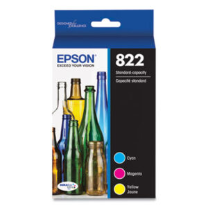 (EPST822520S)EPS T822520S – T822520-S (T822) DURABrite Ultra Ink, 240 Page-Yield, Cyan/Magenta/Yellow by EPSON AMERICA, INC. (/)