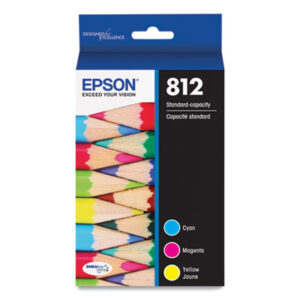 (EPST812520S)EPS T812520S – T812520-S (T812) DURABrite Ultra Ink, 300 Page-Yield, Cyan/Magenta/Yellow by EPSON AMERICA, INC. (/)