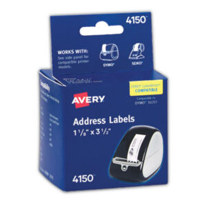 Address Labels; Label; Label Makers; Label Printer Label; Label Printer Labels; Labelmaker; Labelmakers & Supplies; Labels; Personal Computer; Self-Stick; Self-Stick Labels; White; Identifications; Classifications; Stickers; Shipping; Receiving; Mailrooms; AVERY