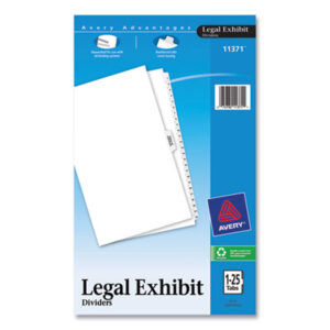 1-25 Tab Titles; 26 Tabs per Set; AVERY; Avery Style; Binder Index; Divider; Exhibit Index Dividers; Index Dividers; Indexes; Legal; Legal Exhibit Divider; preprinted tabs; preprinted legal Tab Dividers; Recycled Product; Ring Binder Divider; Subject Divider; Tab; Tab Divider; Tabs; Unpunched; index dividers; 25 tab; preprinted; Recordkeeping; Filing; Systems; Cataloging; Classification