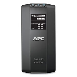 6 Outlets; 700VA; APC; Back-UPS; Battery Backup System; Power-Saving; Pro Series