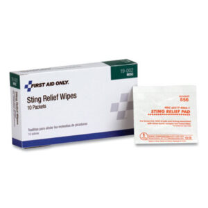ACME UNITED; First Aid; First Aid Supplies; First Aid/Kits; Insect Sting Treatment; Medicines/Pain Relievers; Pain Reliever; Refill Component; Sting Relief; Sting Relief Wipes; Sting Treatment; Wipes; Health; Safety; Medical; Sanitary; Emergencies