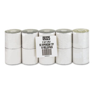 Paper Rolls; 2.25" Wide; Carbonless; Coated Paper; Credit Card; Credit Card Printer; Paper; Paper Roll; POS Paper Rolls; Point OF Sale Rolls; Cash Rgister Rolls; Perfection; PM COMPANY; Rolls; Self-Contained; Two-Ply; White/Canary; Cylindrical; Media; Documents; Imaging; Reproductions; Peripheral