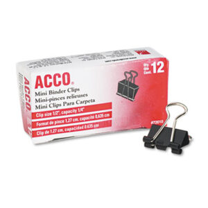 ACCO; Binder; Binder Clip; Clamp; Clip; Clips; Clips & Clamps; Fasteners; Paper Clips & Clamps; Hasps; Clasps; Affixers; Affixes; Attach
