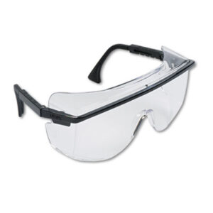 Black Frame; Clear Lens; Glasses/Goggles; Safety & Security; UVEX SAFETY