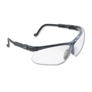 Black Frame; Clear Lens; Eye Protection; Genesis; Glasses/Goggles; Safety & Security; Safety and Security Supplies; UD Coating; UVEX; Eye; Protection; Industrial; Manufacturing; Construction; Safety; Equipment