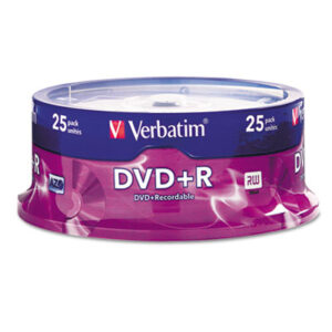 16X; Data Storage; Discs; DVD; DVD Recordable Discs; DVD+R; Recordable Discs; Storage Tapes & Discs; VERBATIM; Media; Data; Storage; Archiving; Computers