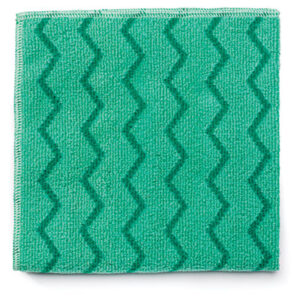 (RCPQ620)RCP Q620 – Reusable Cleaning Cloths, Microfiber, 16 x 16, Green, 12/Carton by RUBBERMAID COMMERCIAL PROD. (12/CT)
