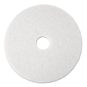 (MMM08484)MMM 08484 – Low-Speed Super Polishing Floor Pads 4100, 20" Diameter, White, 5/Carton by 3M/COMMERCIAL TAPE DIV. (5/CT)