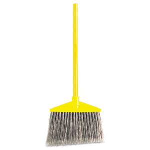 Angled Broom; Broom; Brooms; Brute; RUBBERMAID; Janitorial; Cleaning; Maintenance; Sweeping; Clean-Up; Floors; RUB637500GRAY