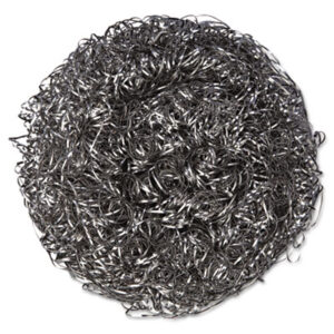 Steel-Wool Scrubbers/Sponges; Cleaning; Cleansing; Kitchens; Bathrooms; Janitorial; Jan/San; Steel; Wool