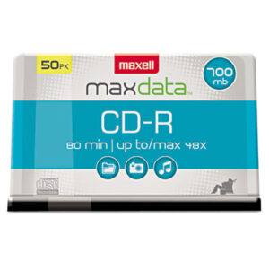 48x; 700MB/80Min; Branded Surface; CD; CD-R; CD-R Recordable discs; CD/CD-ROM; Data Storage; Discs; MAXELL; Recordable Discs; Silver; Storage Tapes & Discs; Media; Data; Storage; Archiving; Computers