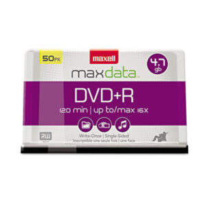 16X; Data Storage; Discs; DVD; DVD Recordable Discs; DVD+R; MAXELL; Recordable Discs; Storage Tapes & Discs; Media; Data; Storage; Archiving; Computers