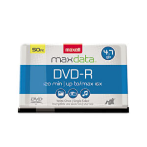 16X; Blank Surface; Data Storage; Discs; DVD; DVD-R; DVD-R Recordable Discs; MAXELL; Recordable Discs; Storage Tapes & Discs; Media; Data; Storage; Archiving; Computers