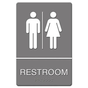 ADA; ADA Sign; Braille; Braille Sign; Door Sign; International Symbol; International Symbol Sign; Men/Women; Men/Women Sign; QUARTET; Restroom Signs; Room Sign; Safety & Security; Sign; Signs; Washroom Signs; Women/Men Sign; Signage; Visual; Graphics; Indicators; Directory; Directories