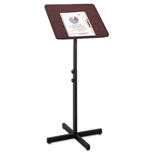 Adjustable; AV; Lectern; Lecterns; Mahogany; Meeting Room; Meeting/Training Room; Podium; SAFCO; Speaker&apos;s Stand; Training Room; Presentation; Reading; Stands; Pedestals; Platforms; Pulpits; Presentations