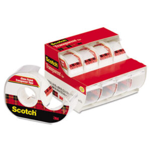 Scotch; Scotch Tape; Transparent; Transparent Tape; Office Tape; Invisible; Invisible Tape; Mending Tape; Home Tape; School Tape; Giftwrapping; Photo Safe; Giftwrap; Mending; Packaging; Light Packaging; Label Protection; Dispenser; Refillable Dispenser; With Dispenser