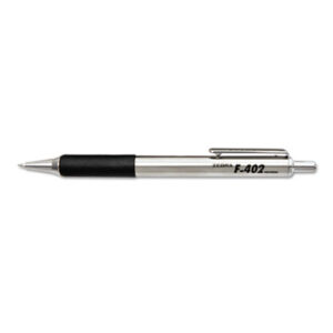 Ballpoint; Ballpoint Pen; Blue Ink; F-402; Fine Point; Metallic/Blue Barrel; Pen; Pens; ZEBRA; Writing Equipment; Writing Utensil; Writing; Instruments; Utensils; Inkers; Schools; Education; Students