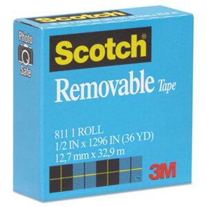 Scotch; Scotch Tape; Transparent; Transparent Tape; Office Tape; Invisible; Invisible Tape; Mending Tape; Home Tape; School Tape; Giftwrapping; Photo Safe; Giftwrap; Mending; Packaging; Light Packaging; Label Protection; Dispenser; Refillable Dispenser; With Dispenser; MMM81112X1296