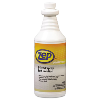 (ZPP1041424)ZPP 1041424 – Z-Tread Buff-Solution Spray, Neutral, 1 qt Bottle by ZEP INC. (12/CT)