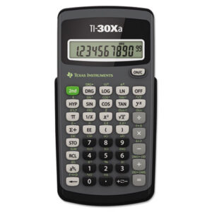 10-Digit Display; Battery Operated; Calculator; Calculators; Case; Handheld; Pocket; Scientific; Scientific/Math; TEXAS INSTRUMENTS; TI-30XA; Mathematics; Science; Accounting; Calculation; Bookkeeping; Schools; Education