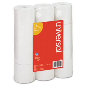 (UNV35715)UNV 35715 – Impact and Inkjet Print Bond Paper Rolls, 0.5" Core, 2.25" x 150 ft, White, 12/Pack by UNIVERSAL OFFICE PRODUCTS (12/PK)