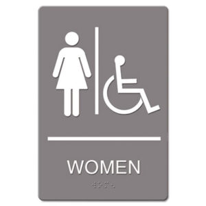 ADA; ADA Sign; Braille; Braille Sign; Disabled Accessible; Disabled Accessible Signs; Door Sign; Handicap Accessible; Handicap Sign; International Symbol; International Symbol Sign; Men/Women; Men/Women Sign; QUARTET; Restroom Signs; Room Sign; Safety & Security; Sign; Signs; Washroom Signs; Women/Men Sign; Signage; Visual; Graphics; Indicators; Directory; Directories