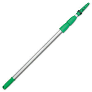 (UNGED450)UNG ED450 – Opti-Loc Aluminum Extension Pole, 14 ft, Three Sections, Green/Silver by UNGER (1/EA)