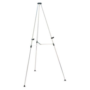 38"-66"h; Adjustable Height; Aluminum; Easel; Easels & Boards; Flipchart; Floor Easel; Lightweight Easel; Presentation Easel; QUARTET; Stand; Stands; Telescoping Easel; Tripod; Bases; Frames; Platforms; Arts; Presentations