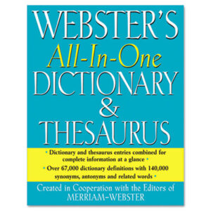 Merriam Webster; Reference Books; Reference Book-Dictionary/Thesaurus; Libraries; Schools; Education; Teachers; Students