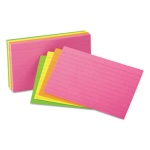 Universal; Neon Glow Colors; Ruled; Recordkeeping; Study-Aids; Annotations; Reminders; Summaries; Students; Classrooms; Education; Teachers
