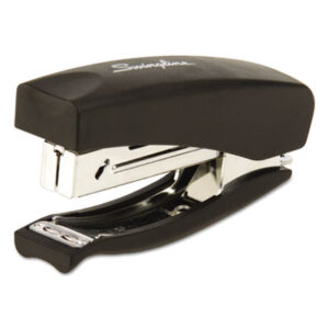 (SWI09901)SWI 09901 – Soft Grip Half Strip Hand Stapler, 20-Sheet Capacity, Black by ACCO BRANDS, INC. (1/EA)