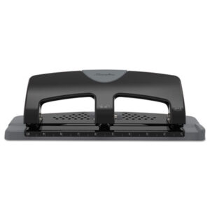 (SWI74133)SWI 74133 – 20-Sheet SmartTouch Three-Hole Punch, 9/32" Holes, Black/Gray by ACCO BRANDS, INC. (1/EA)